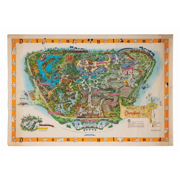 1958-B Disneyland Souvenir Map.