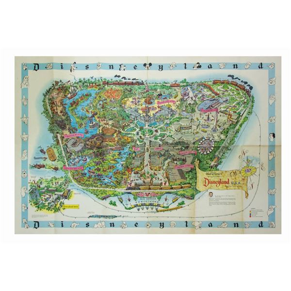 1962 Disneyland Souvenir Map.