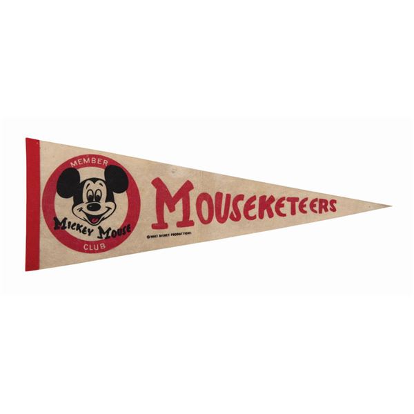 A Mouseketeers Pennant.