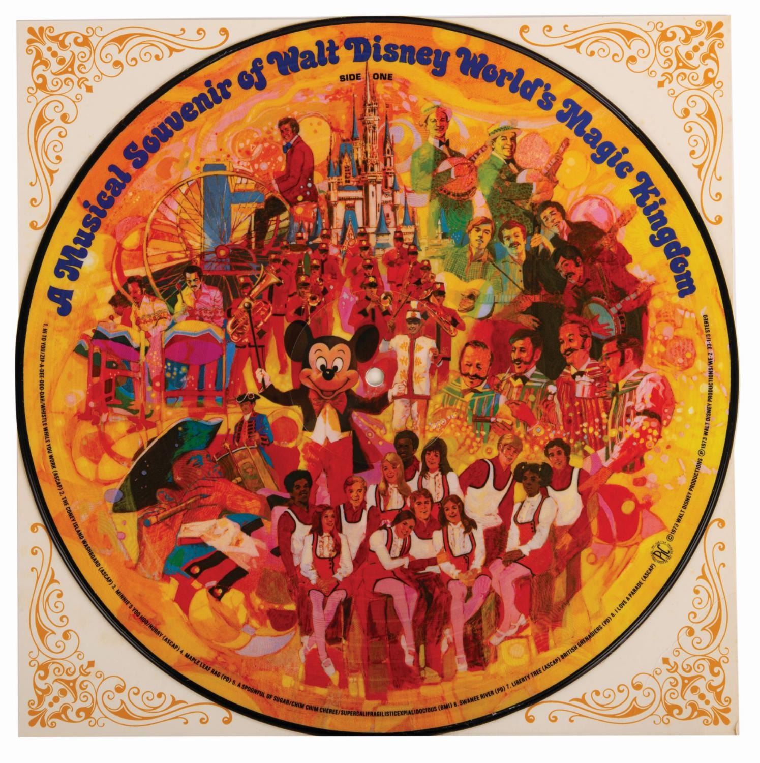 Pair of Disney Parks "Musical Souvenir" Record Albums. Van Eaton