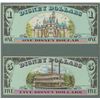 Image 3 : Disney Dollar First Day of Issue Matching $1 and $5 Notes.