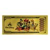 Image 3 : Set of (4) Mickey and Friends Gold Bank Notes.