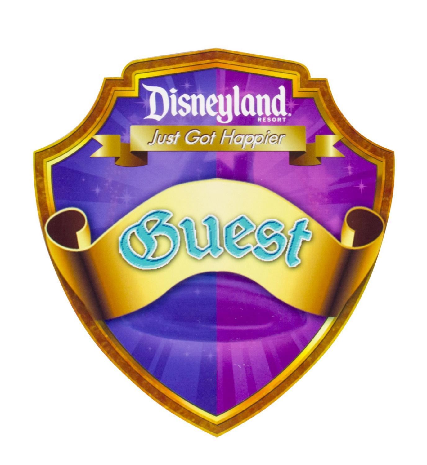 Disneyland Guest Shield Sign. - Van Eaton Galleries