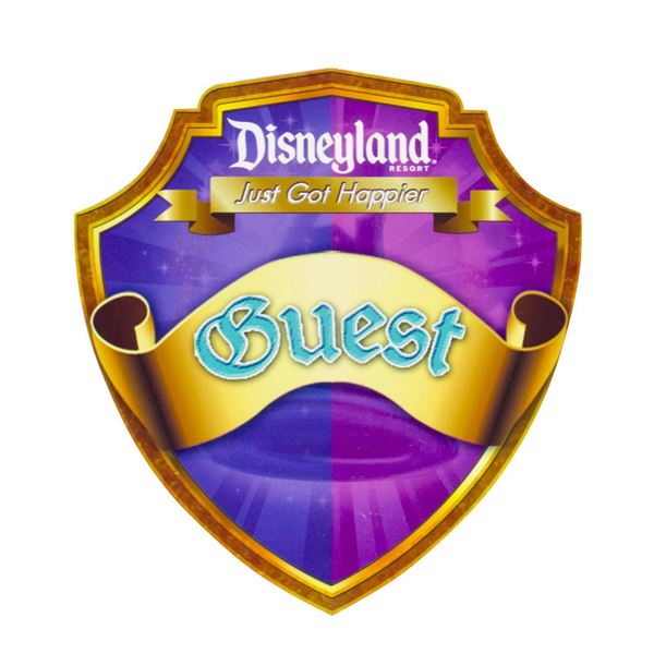 Disneyland Guest Shield Sign.