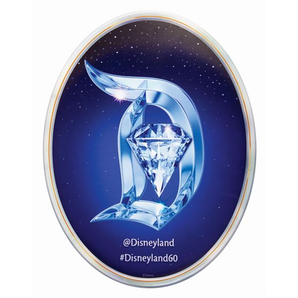 Disneyland 60th Anniversary "D" Sign.