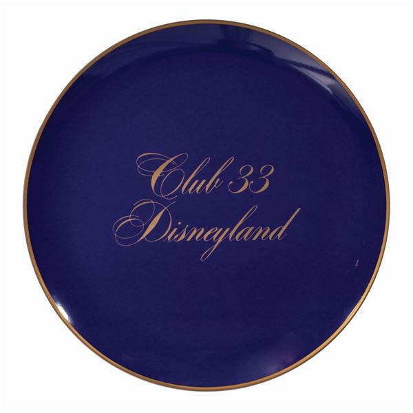 Club 33 Limited Edition Plate.