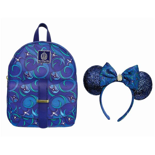 Club 33 Backpack and Minnie Ears Headband.