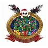 Image 1 : Haunted Mansion Holiday Stained Glass-Style Plaque.