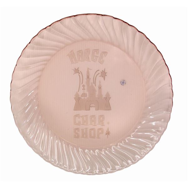 Disneyland Character Shop Souvenir Plate.