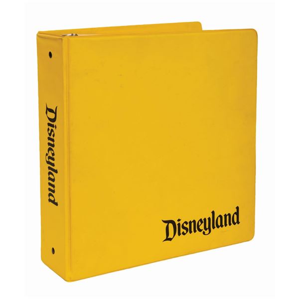 Pre-Opening New Fantasyland Project Binder.