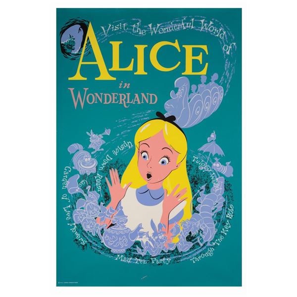 Alice in Wonderland Attraction Poster.