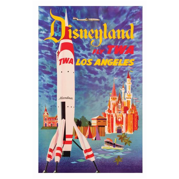 Disneyland TWA Travel Poster.