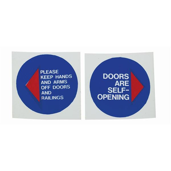A Pair of PeopleMover Door Decals.