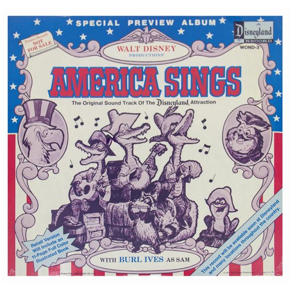 America Sings Unopened Press Preview Record.