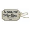 Image 1 : The Twilight Zone Tower of Terror Cast Luggage Tag.