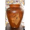 Image 1 : CARVED WOOD VASE (18" H)