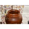 Image 2 : CARVED WOOD VASE (18" H)