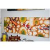 Image 1 : FRAMED PAINTING, "KOI"; SIGNED (59" X 20")