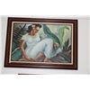 Image 1 : FRAMED GICLEE, "WOMAN IN WHITE HOLOKU" (36 1/2" X 26 1/2")