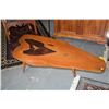 Image 1 : NATURAL SLAB TABLE W/INSET COINS