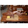 Image 1 : HANGING WHALE CARVING (39" LONG) (DOES NOT INCLUDE STAND)