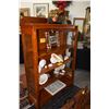 Image 1 : ANTIQUE KOA DISPLAY CABINET (OLD TERMITE DAMAGE) (40 1/2" X 61" X 13")