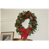 Image 2 : CHRISTMAS WREATHS W/ROSE & PINE CONES (PAIR)