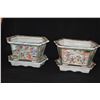 Image 1 : ROSE MEDALLION PLANTERS (PAIR)