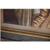 Image 2 : FRAMED PAINTING, "FEMME DES ISLES SANDWICH"; UNSIGNED (SOME DAMAGE) (31 1/2" X 55 1/2")