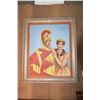 Image 1 : FRAMED PAINTING, "BOKI & LILIHA"; SIGNED B. O'BRIEN 1967