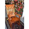 Image 1 : KOA "LILIUOKALANI STYLE" ROCKER (46" X 33 " X 24 1/2")