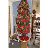 Image 1 : 90" TALL ARTIFICIAL LIGHTED TOPIARY, FULLY DECORATED