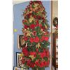 Image 2 : 90" TALL ARTIFICIAL LIGHTED TOPIARY, FULLY DECORATED