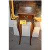 Image 1 : FRENCH LOUIS XV SQUARE END TABLES, WALNUT W/BRONZE MOUNTING & DRAWER (PAIR)