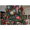 Image 8 : 9' BALSAM HILL NARROW CALIFORNIA BABY REDWOOD ARTIFICIAL TREE, 5 SECTIONS, LIGHTED & FULLY DECORATED