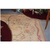 Image 2 : WOOL RUG, FLORAL AUBUSAN (9' X 13')