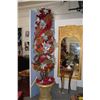 Image 1 : 90" TALL ARTIFICIAL LIGHTED TOPIARY, FULLY DECORATED