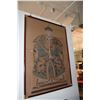 Image 1 : FRAMED ANCESTRAL POLYCHROME PAINTING (48" X 35 1/2" X 25")