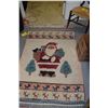 Image 1 : HAND KNOTTED SANTA CLAUSE RUG (58" X 37")