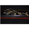 Image 1 : VICTORIAN PRINCE NEZ GLASSES ON 12K GF CHAIN (AS IS-CRACKED ON FRAME)