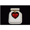 Image 1 : 18K BACCARAT CRYSTAL HEART PENDANT