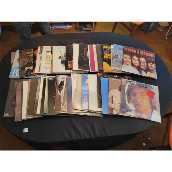 50 Records - Assorted Genres - *Vinyl's are in excellent condition*