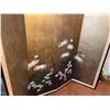 Image 2 : Asian Hand Painted Screen with Floral Garden Pattern