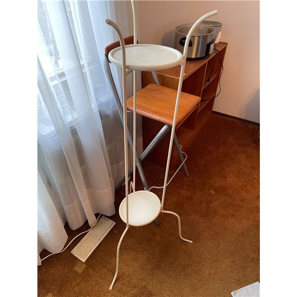 Tall Bar Stool with 2 Tier Plant Stand