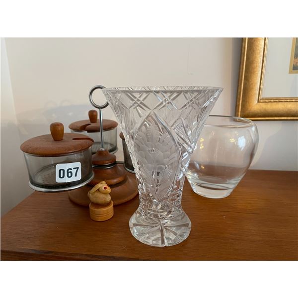 Relish Decanter - Crystal Vase - Glass Vase - Bonus Bunny