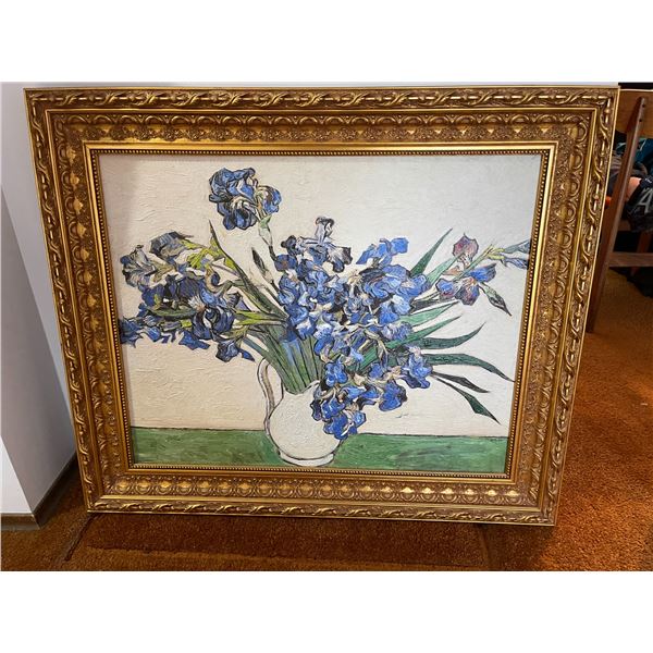 Oil Painting on Canvas 37.5 x 32 From Museum Shop, Renoir Style *Huge Victorian Guilt Frame