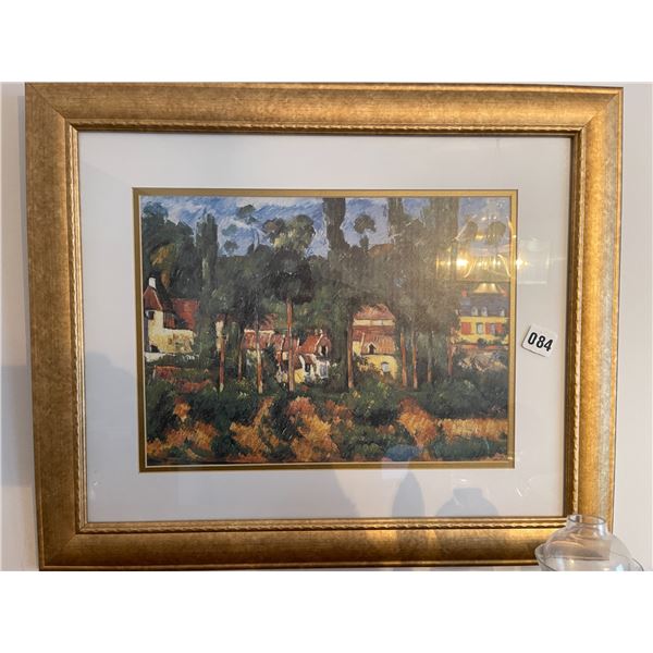 Impressionist Style Print with Gold Frame - 24 x 19.5