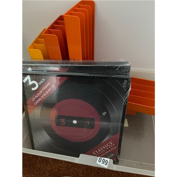 4 Record Frames - 3 Record Storage Holders