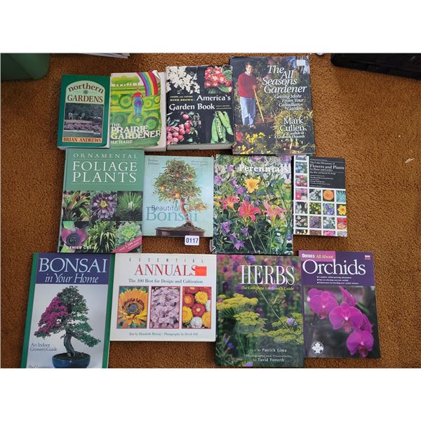 Assorted Gardening, Herbs, Plant life, Flowers, and Tree Books