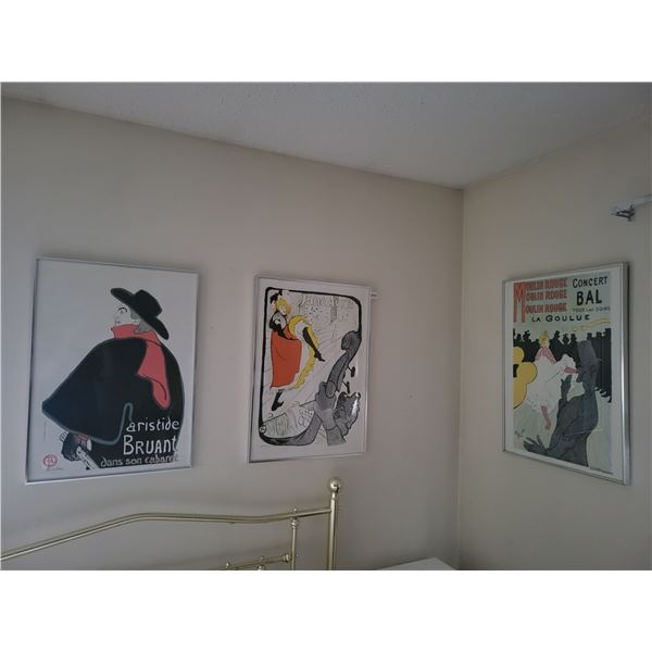 Vintage 1950's Posters in Frames